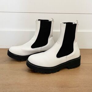 Combat Boots - Size 8.5 - White